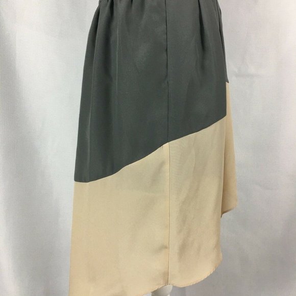 **3/$20** - BCBG High Low Color-Block Silk Skirt - Sz XS - Picture 4 of 9